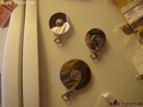 廢硬盤自制冰箱貼等創意工藝品合集