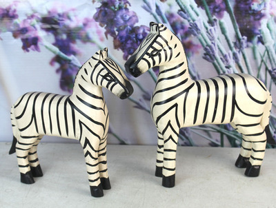 【熱賣 巴厘島原木雕刻 斑馬 家居辦公擺件木馬 馬到成功 新居裝飾】價格,廠家,圖片,木質、竹質工藝品,義烏市騰澤工藝品商行-